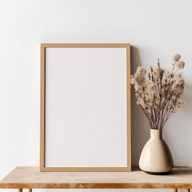 a picture frame with a white background and a wooden frame that says " dry flowers ".