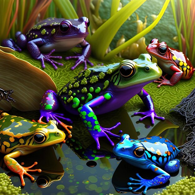 a picture of frogs with the word frogs on it