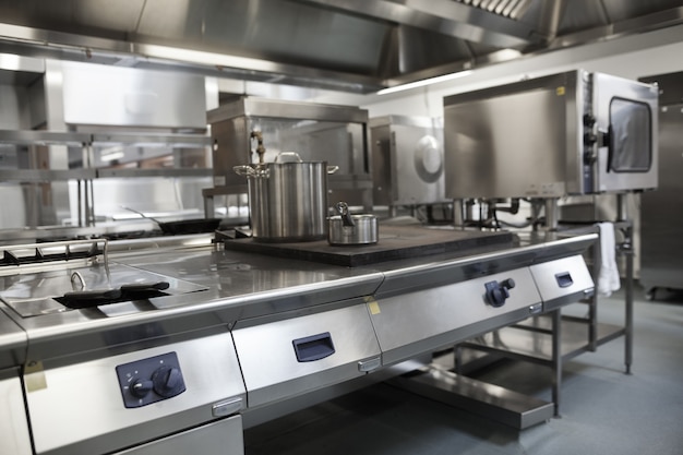 Picture of fully equipped professional kitchen