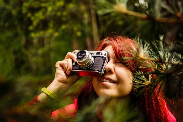 Picture of girl with camera