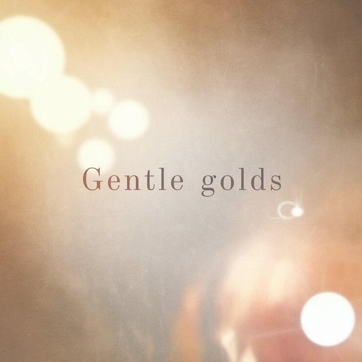 Photo a picture of a gold and brown background with the words beauti on it