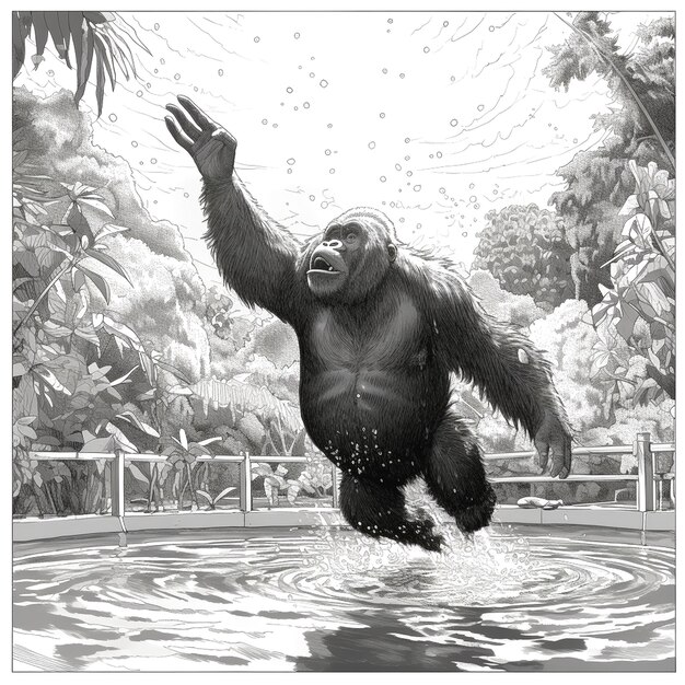 Foto immagine di gorilla