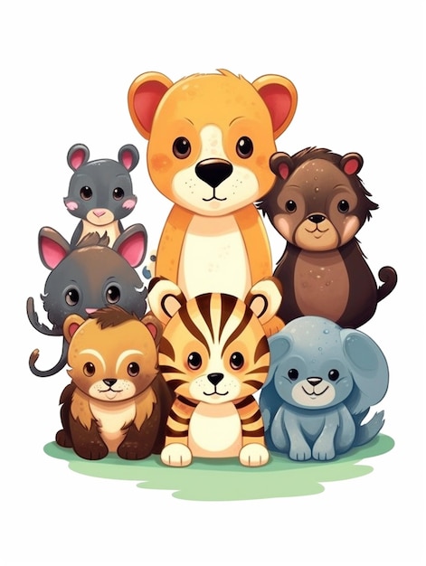 a picture of a group of animals including one of the other with the other's name on the bottom.