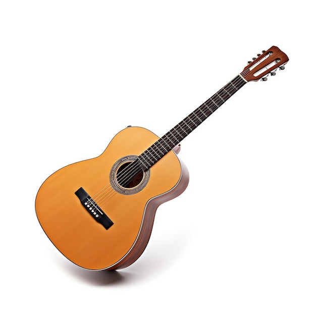 picture of a guitar isolated on a white background