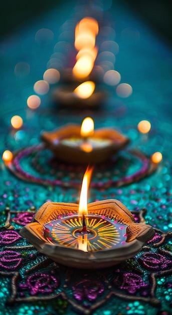 Foto immagine di un felice diwali