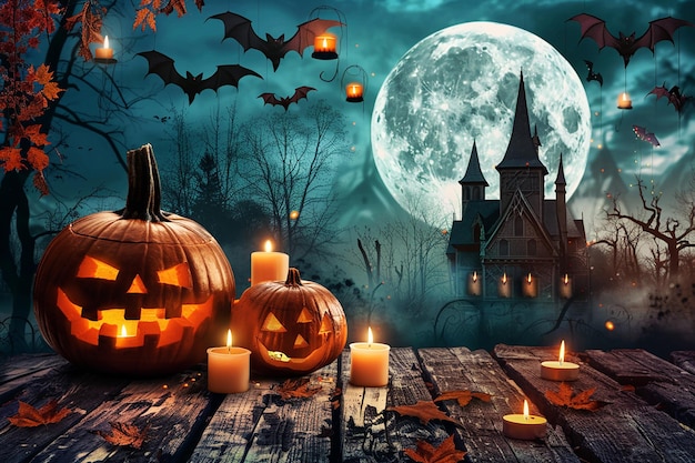 Photo picture of happy halloween day