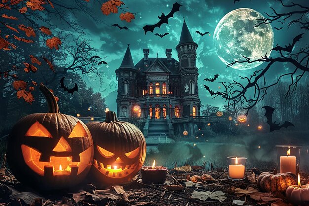 Photo picture of happy halloween day