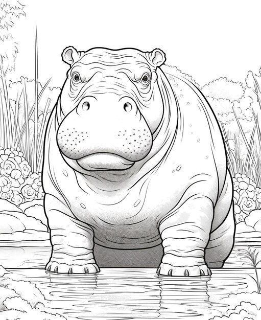 Photo picture of hippopotamus