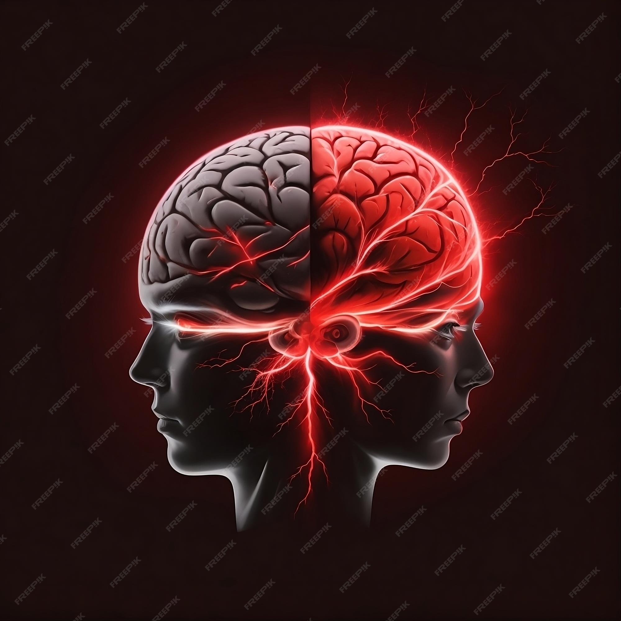 Premium AI Image a picture of a human brain with the brain exposed