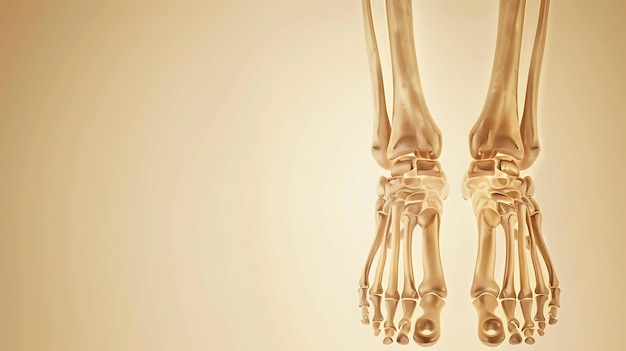 a picture of a human leg with a bone on it