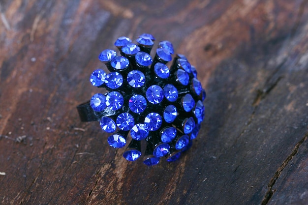 picture of a jewelry on wooden background