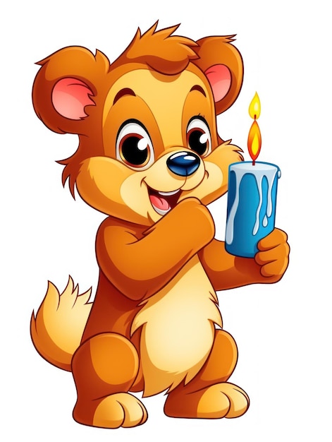 Picture for kids happy baby bear