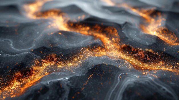 a picture of a lava flow with the words fire in the background