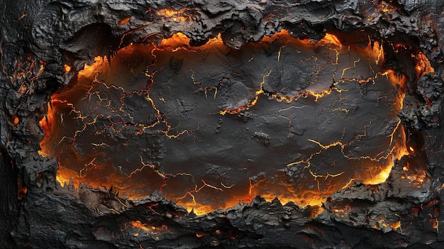 a picture of a lava with the word fire on it