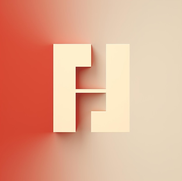 a picture of a letter f on a red background.