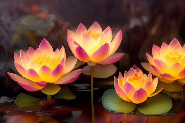 A picture of a lotus flower