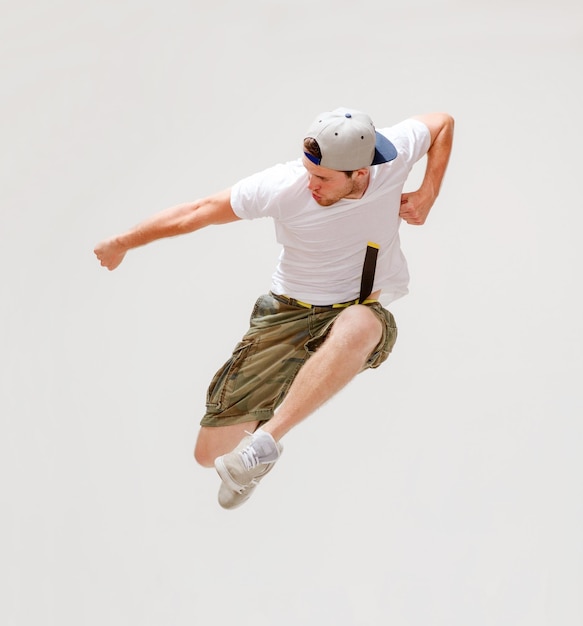 picture of male dancer jumping in the air