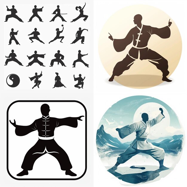 Photo a picture of a man with a martial art on it