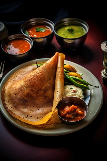 Photo picture of masala dosa