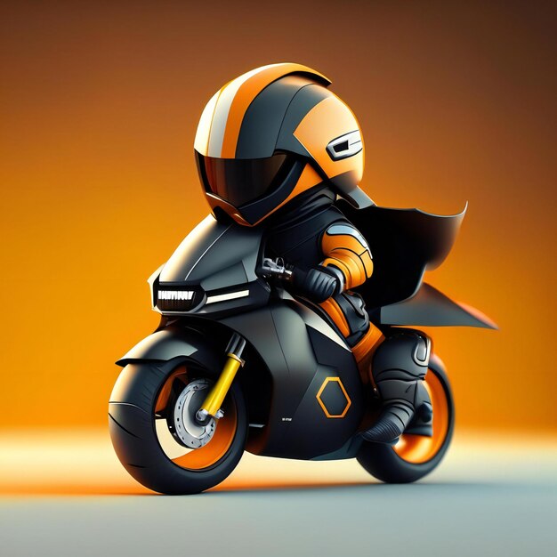 A picture of a motorcycle with a helmet on it