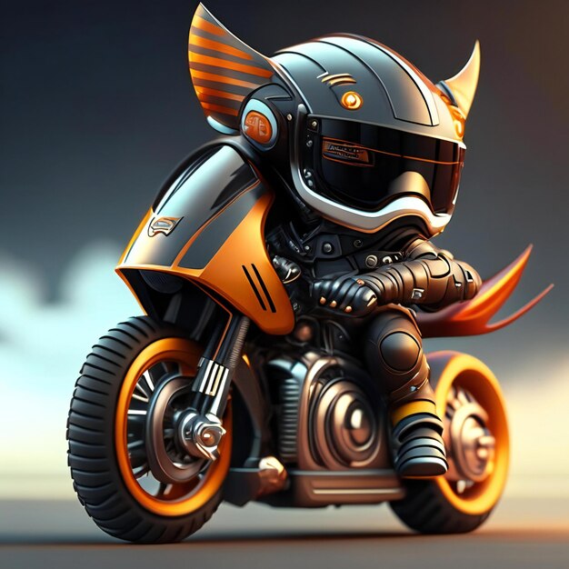 a picture of a motorcycle with a helmet on it