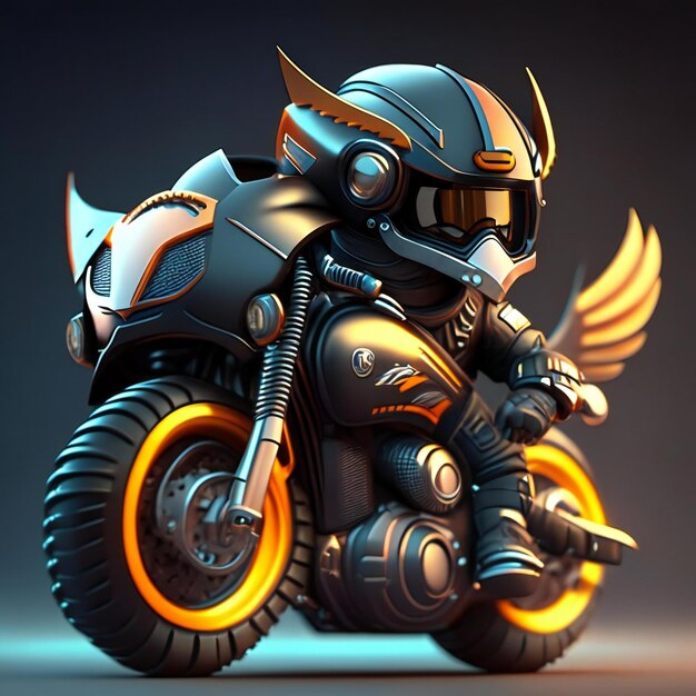 a picture of a motorcycle with a helmet on it