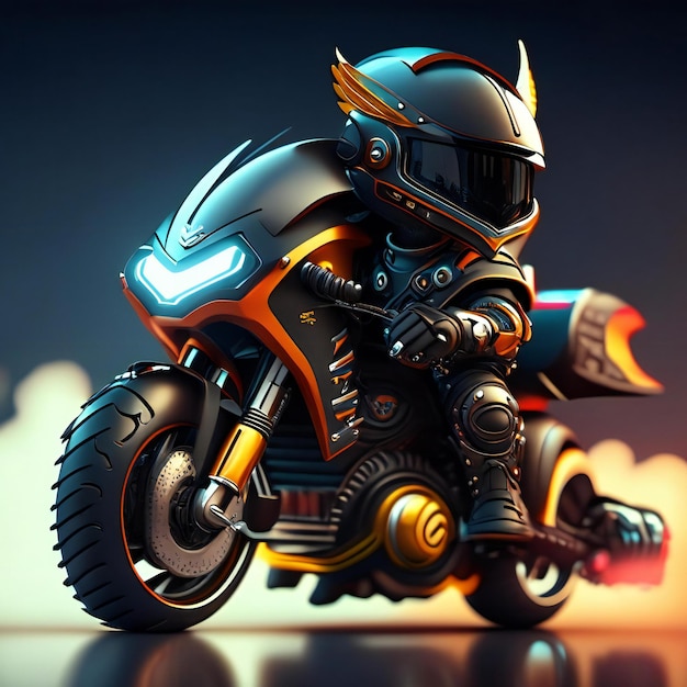 картинка мотоцикла с шлемом на нем