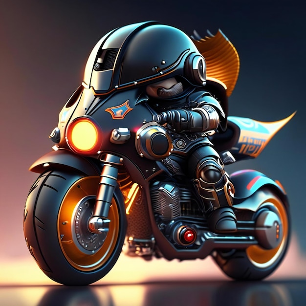 a picture of a motorcycle with a helmet on it