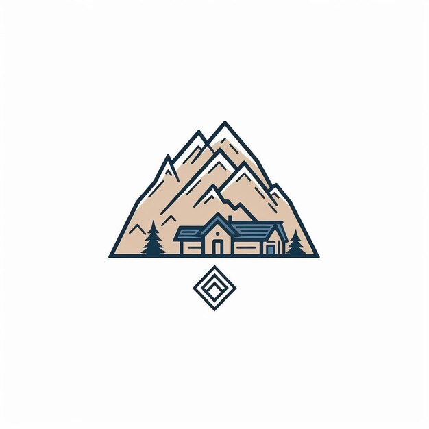 a picture of a mountain logo