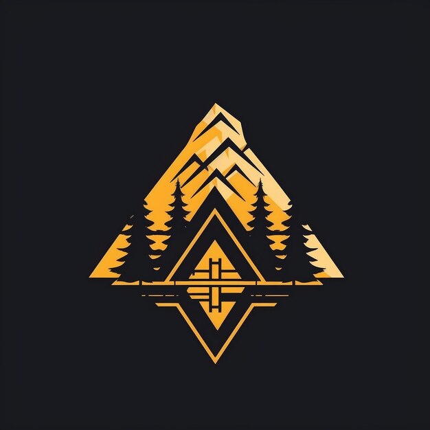 a picture of a mountain logo