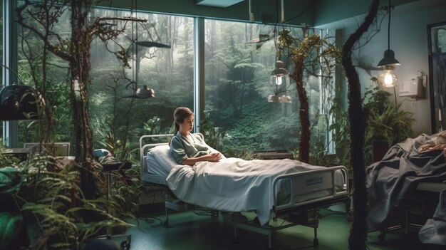 A picture of nurse in the hospital