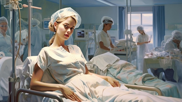 A picture of nurse in the hospital