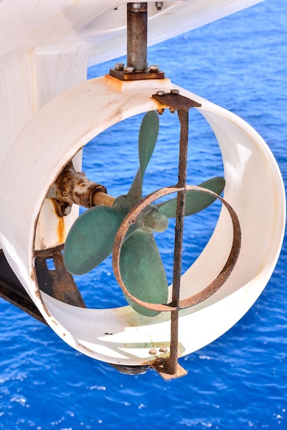 Picture of an Old Boat Helix Propeller