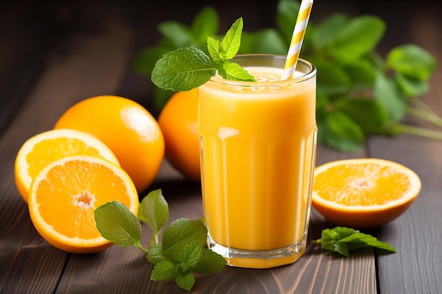 Картина апельсинового сока со словом