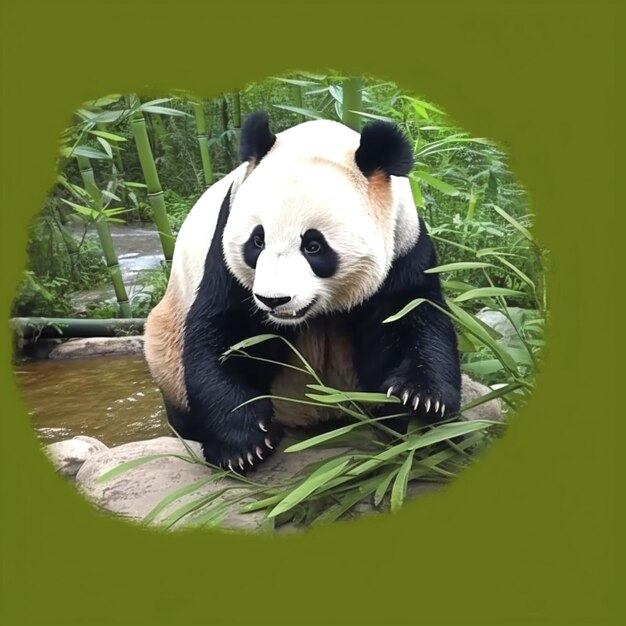 Foto una foto di un panda.