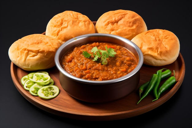 a picture of pav bhaji