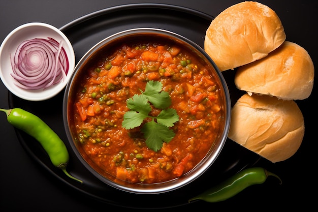 a picture of pav bhaji