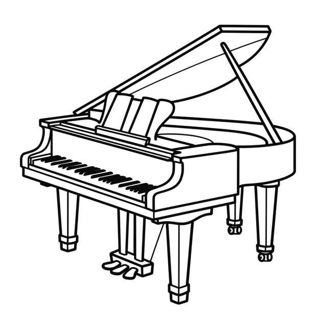 Foto immagine di un pianoforte