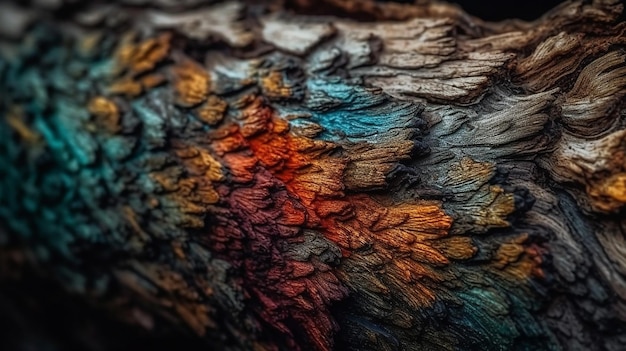 Picture a piece of rough bark