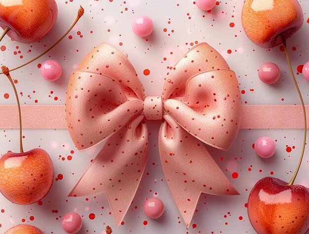 a picture of a pink bow with a pink bow on it