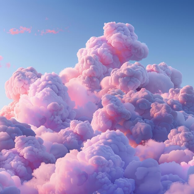 a picture of a pink and purple clouds