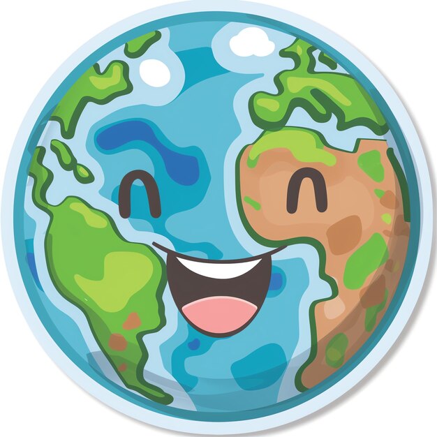 Photo a picture of a planet with the face of a face and the word world on it