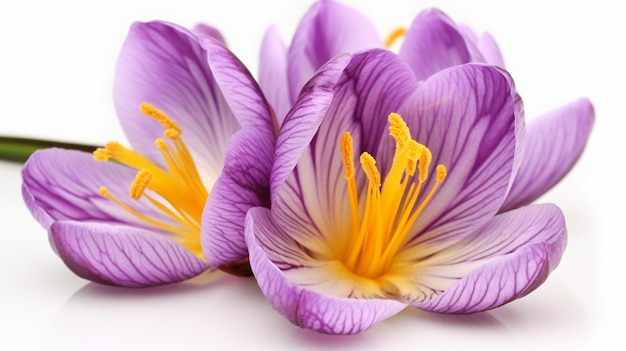 A picture of a purple crocus flower