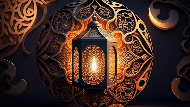 Picture for Ramadan Holy Month created with Generative AI technology