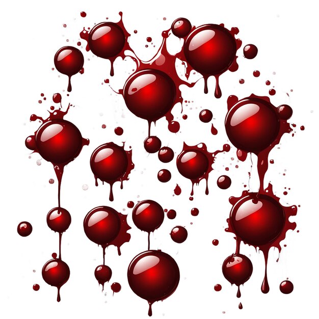 a picture of a red liquid with a white background