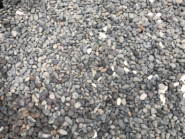 Picture of river stones background View from top