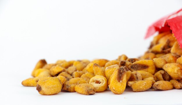 picture of a Roasted corn on white background