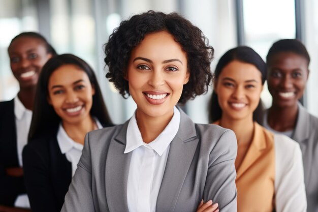 Picture showing group of women standing next to each other This image can be used to represent unity friendship teamwork or diversity It is suitable for various projects and designs