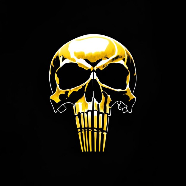 Premium AI Image  The skull of the punisher wallpapers