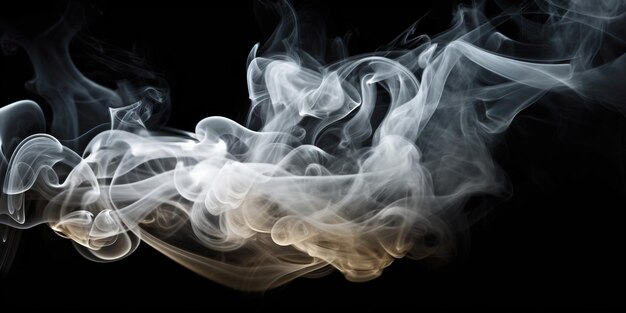 a picture of smoke on a black background